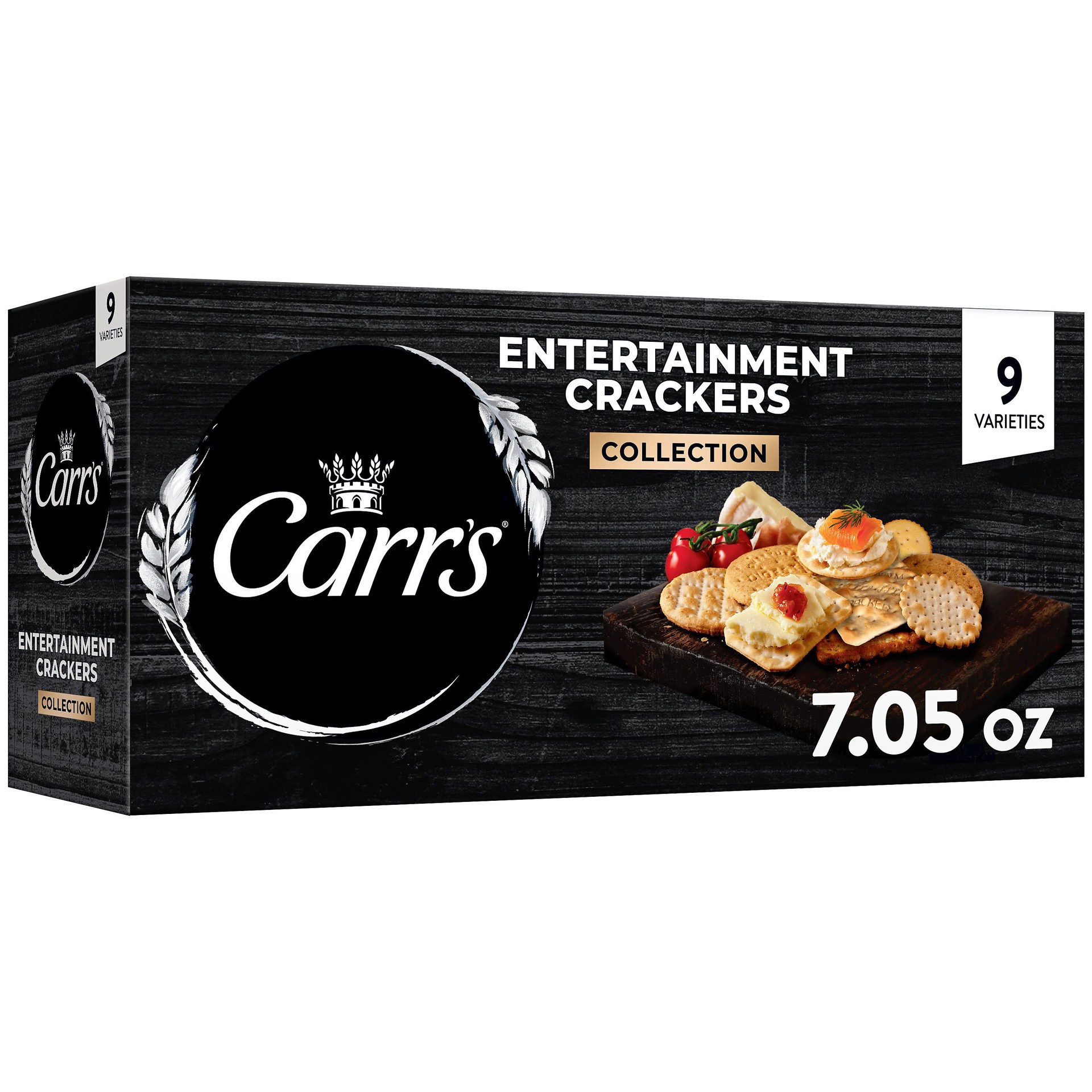 slide 1 of 6, Carr's Entertainment Crackers, Snack Crackers, Party Snacks, Variety Pack, 7.05oz Box, 1 Box, 7.05 oz