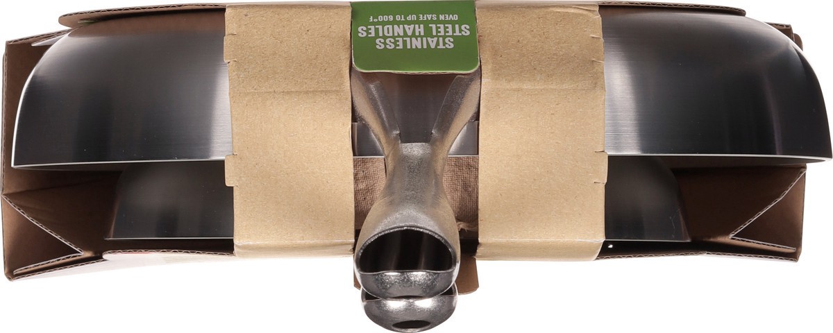 slide 3 of 12, GreenLife Stainless Pro Collection 8+11 Inch Healthy Ceramic Nonstick Frypan Set 2 Pieces, 1 ct