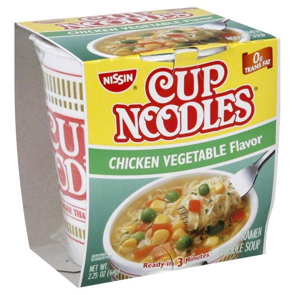 slide 1 of 1, Nissin Ramen Noodle Soup, Chicken Vegetable Flavor, 2.25 oz