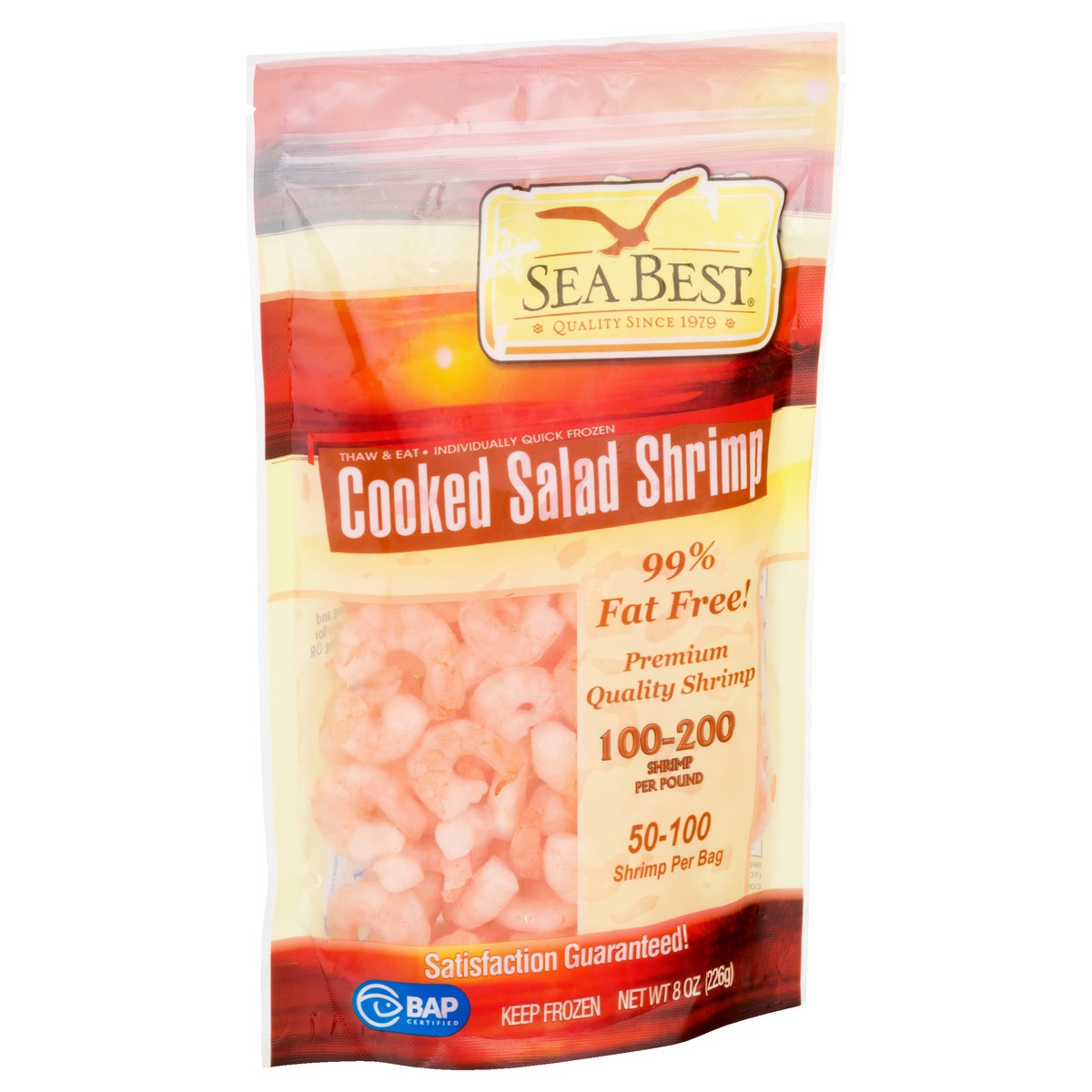 slide 4 of 12, Sea Best Cooked Salad Shrimp 8 oz, 8 oz