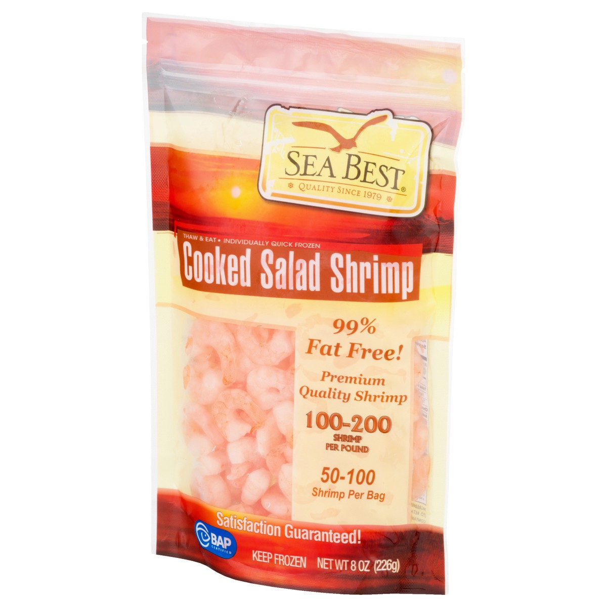 slide 10 of 12, Sea Best Cooked Salad Shrimp 8 oz, 8 oz