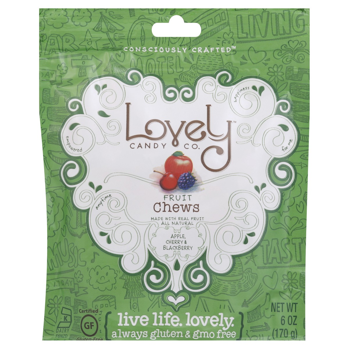 slide 2 of 2, Lovely Candy Fruit Chews 6 oz, 6 oz