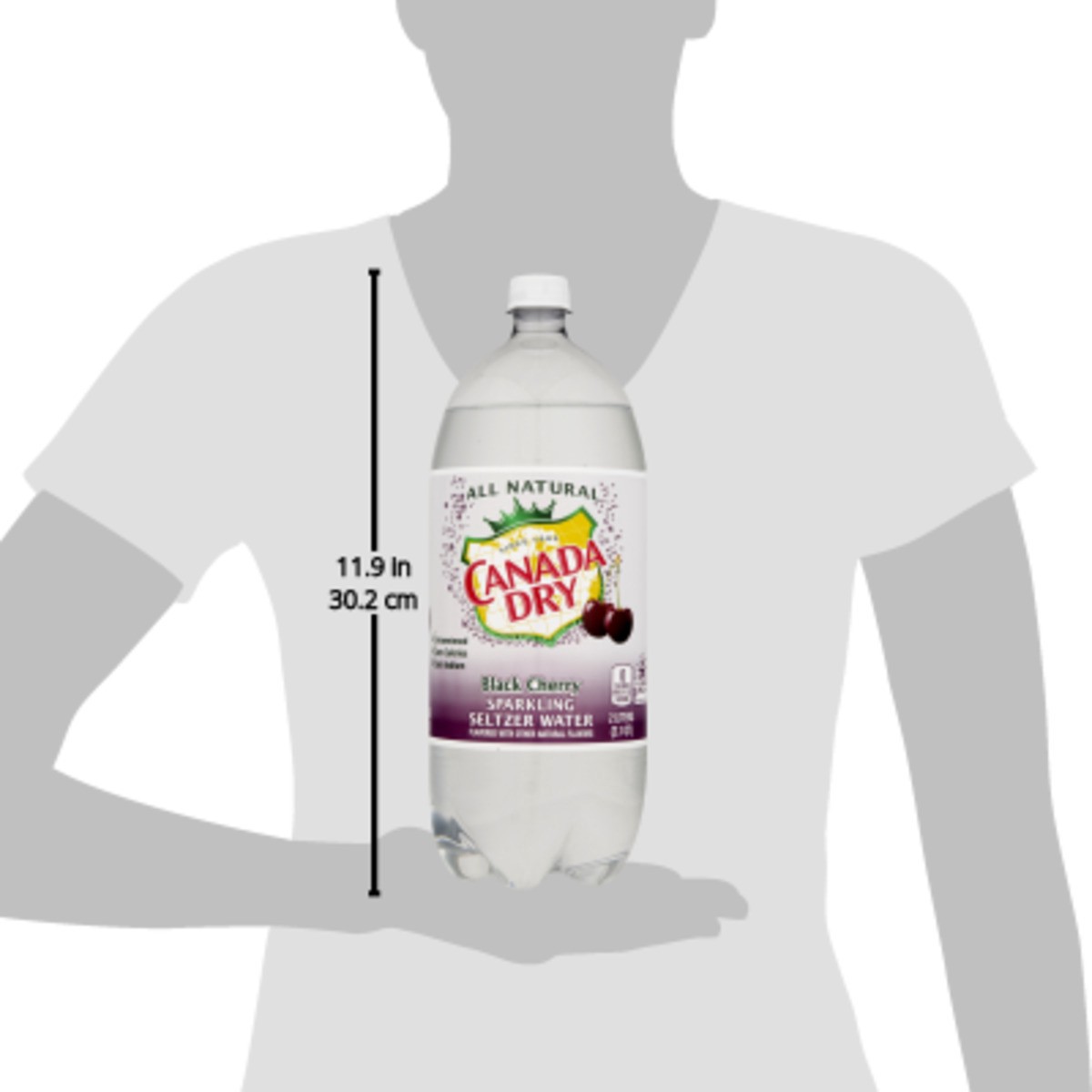 slide 6 of 9, Canada Dry C/Dry Blkchry Seltzr- 2 liter, 67.6 fl oz