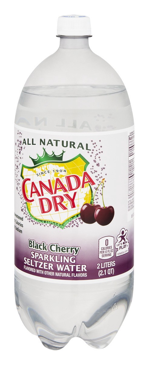 slide 8 of 9, Canada Dry C/Dry Blkchry Seltzr- 2 liter, 67.6 fl oz