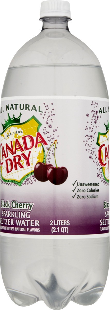 slide 9 of 9, Canada Dry C/Dry Blkchry Seltzr- 2 liter, 67.6 fl oz