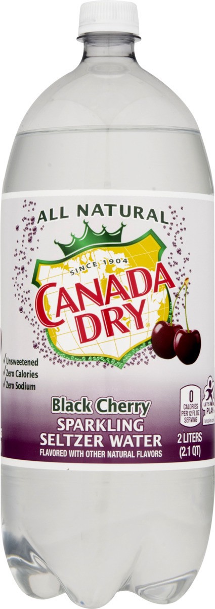 slide 7 of 9, Canada Dry C/Dry Blkchry Seltzr- 2 liter, 67.6 fl oz