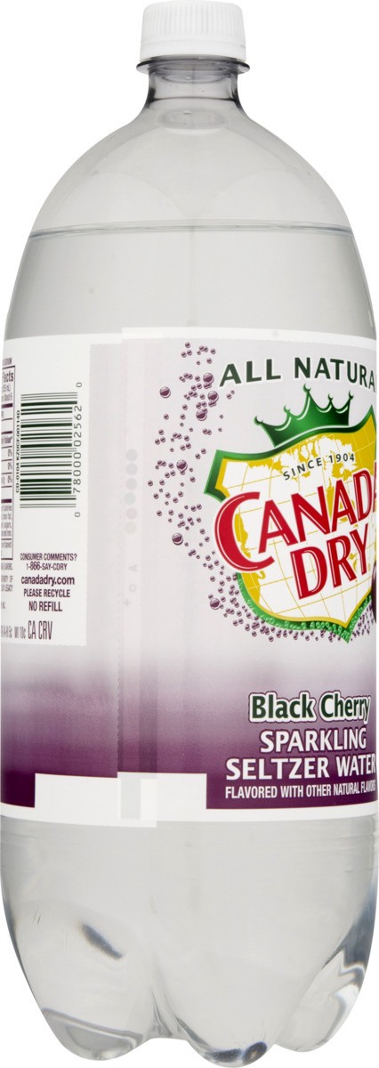 slide 4 of 9, Canada Dry C/Dry Blkchry Seltzr- 2 liter, 67.6 fl oz