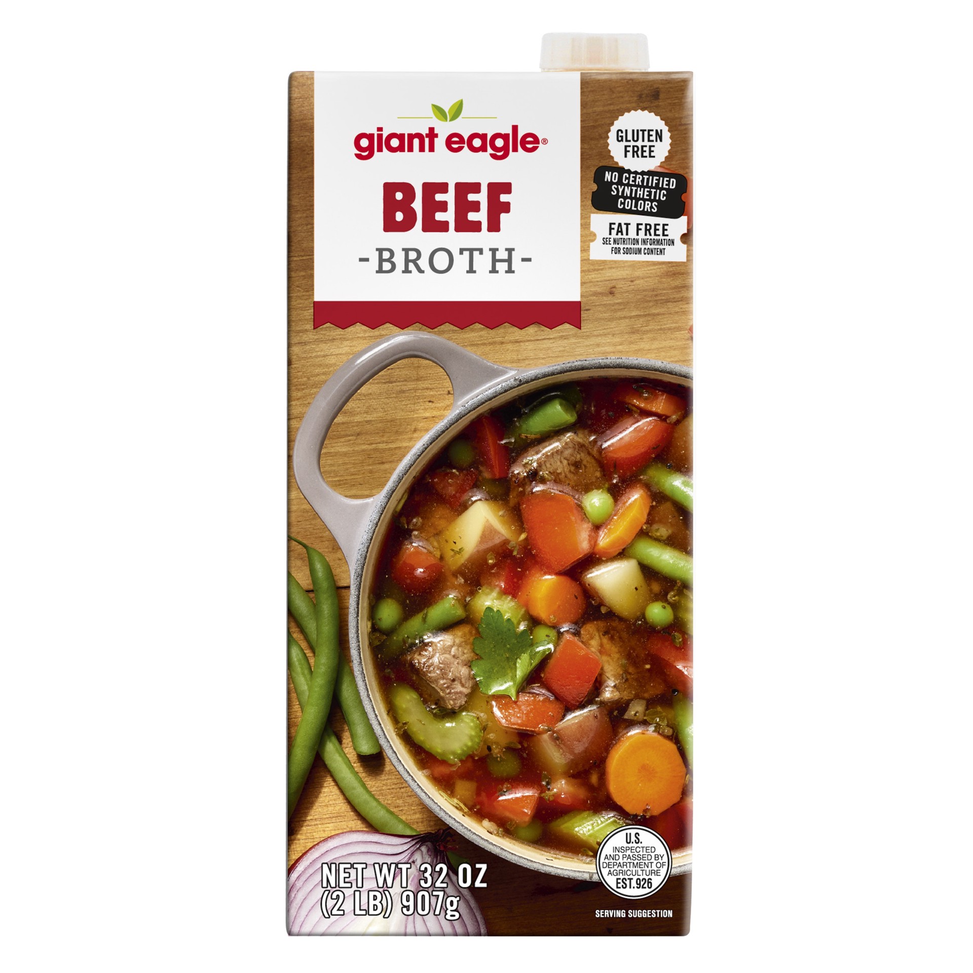 slide 1 of 1, Ge Beef Broth, 32 oz