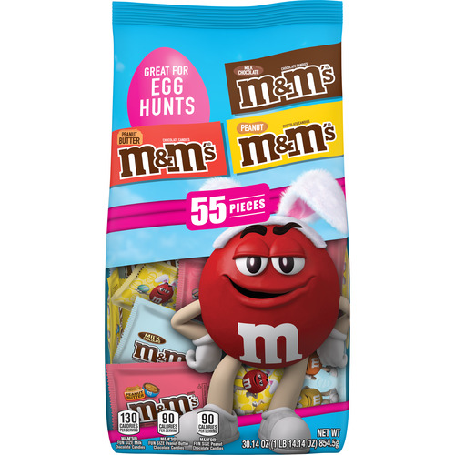 slide 1 of 1, M&M's Chocolate Candies Easter Egg Hunt Fun Size Variety Mix, 30.1 oz