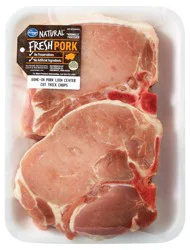 Pork Thick Center Cut Bone-In Pork Chops - 2 Chops Per Pack