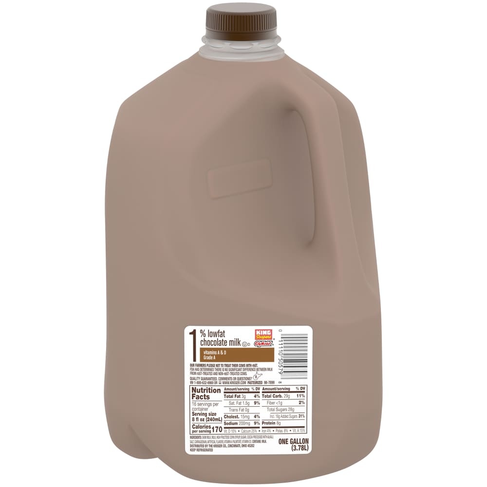 slide 1 of 1, King Soopers City Market 1% Chocolate Milk, 1 gal