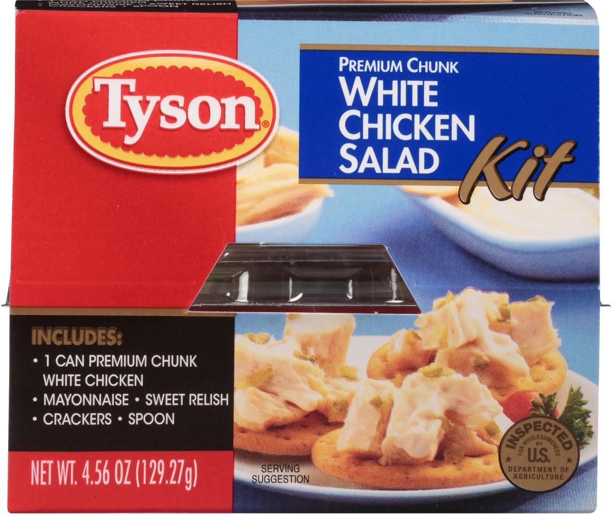 slide 2 of 11, Tyson Premium Chunk White Chicken Salad Kit, 4.57 oz., 129.27 g