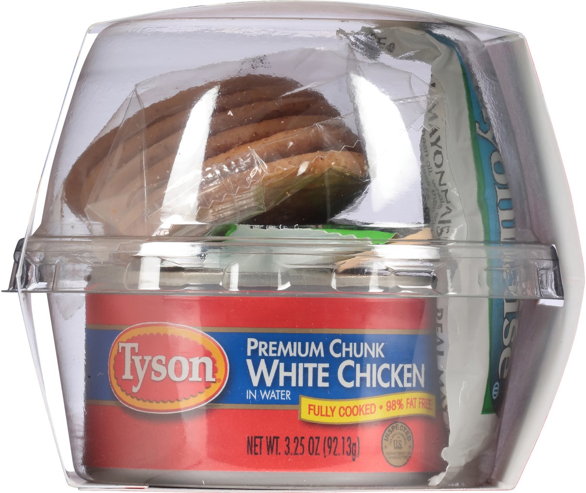 slide 5 of 11, Tyson Premium Chunk White Chicken Salad Kit, 4.57 oz., 129.27 g