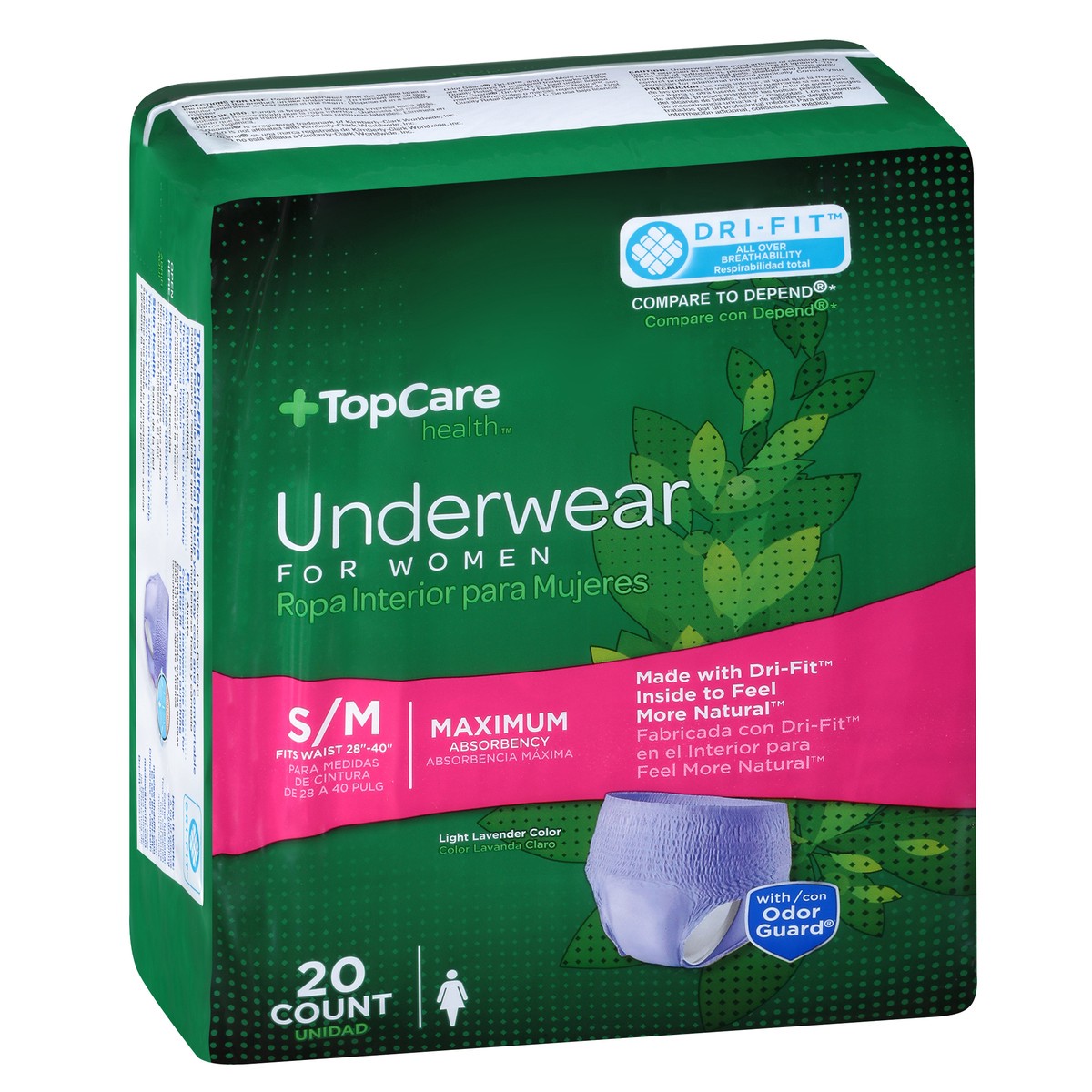 slide 5 of 15, TopCare Health For Women Small/Medium Maximum Underwear S/M 20 ea, 20 ct