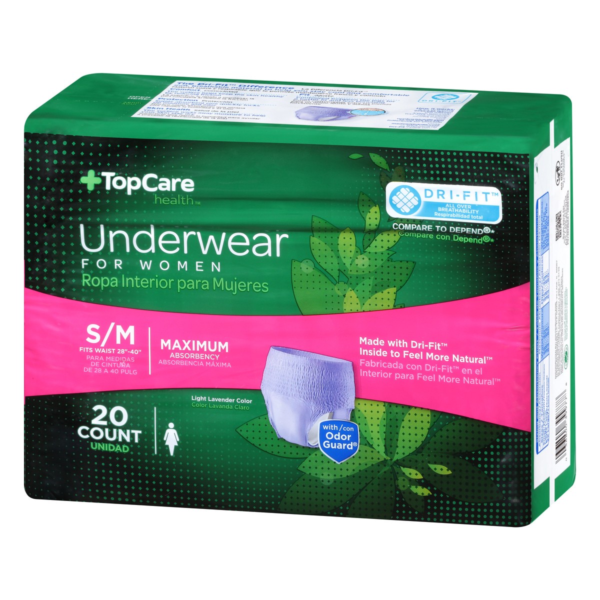 slide 12 of 15, TopCare Health For Women Small/Medium Maximum Underwear S/M 20 ea, 20 ct