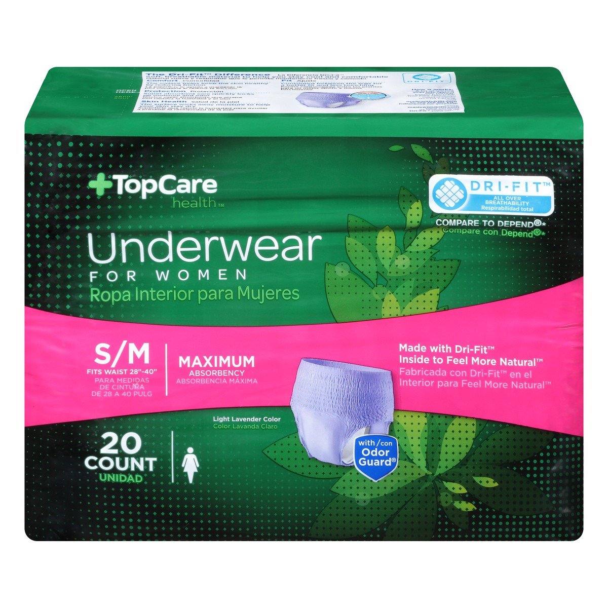 slide 11 of 15, TopCare Health For Women Small/Medium Maximum Underwear S/M 20 ea, 20 ct