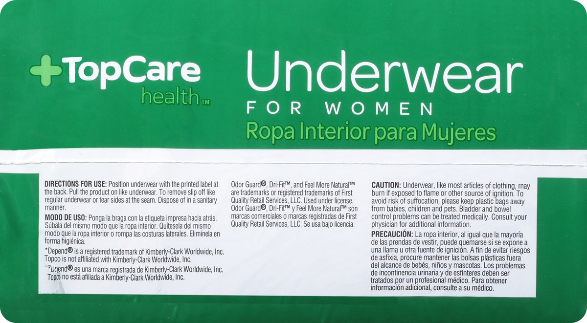 slide 4 of 15, TopCare Health For Women Small/Medium Maximum Underwear S/M 20 ea, 20 ct