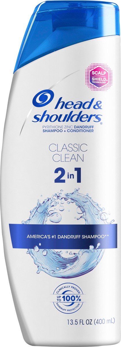 slide 3 of 7, Head & Shoulders 2-in-1 Classic Clean Shampoo & Conditioner, 13.5 oz