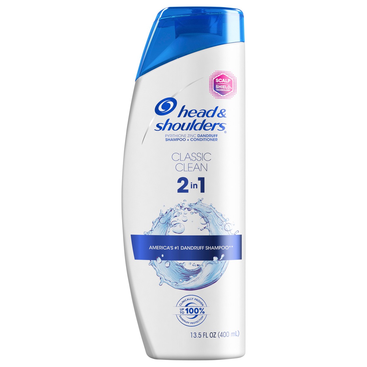 slide 6 of 7, Head & Shoulders 2-in-1 Classic Clean Shampoo & Conditioner, 13.5 oz