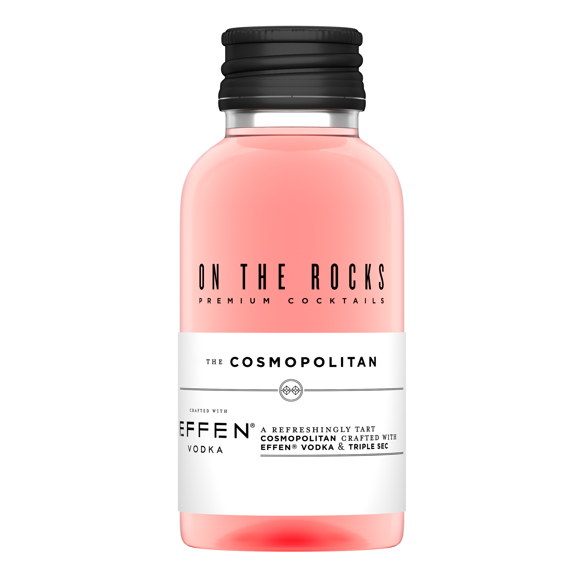 slide 2 of 2, On The Rocks EFFEN Cosmopolitan Ready to Drink Cocktail 100 ml, 100 ml