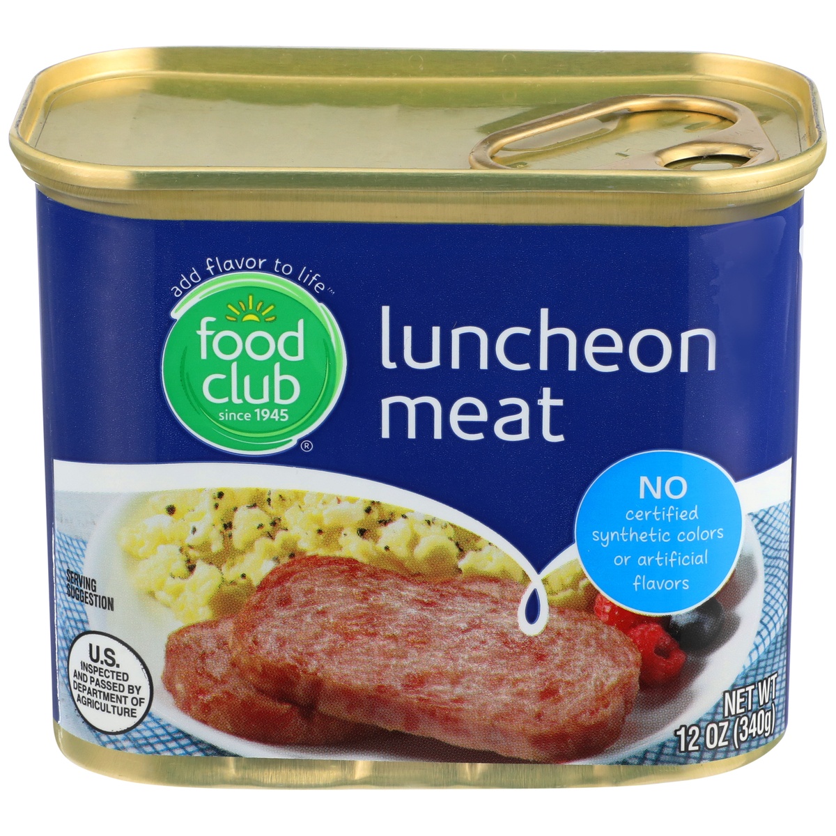 slide 1 of 1, Food Club Luncheon Meat, 12 oz