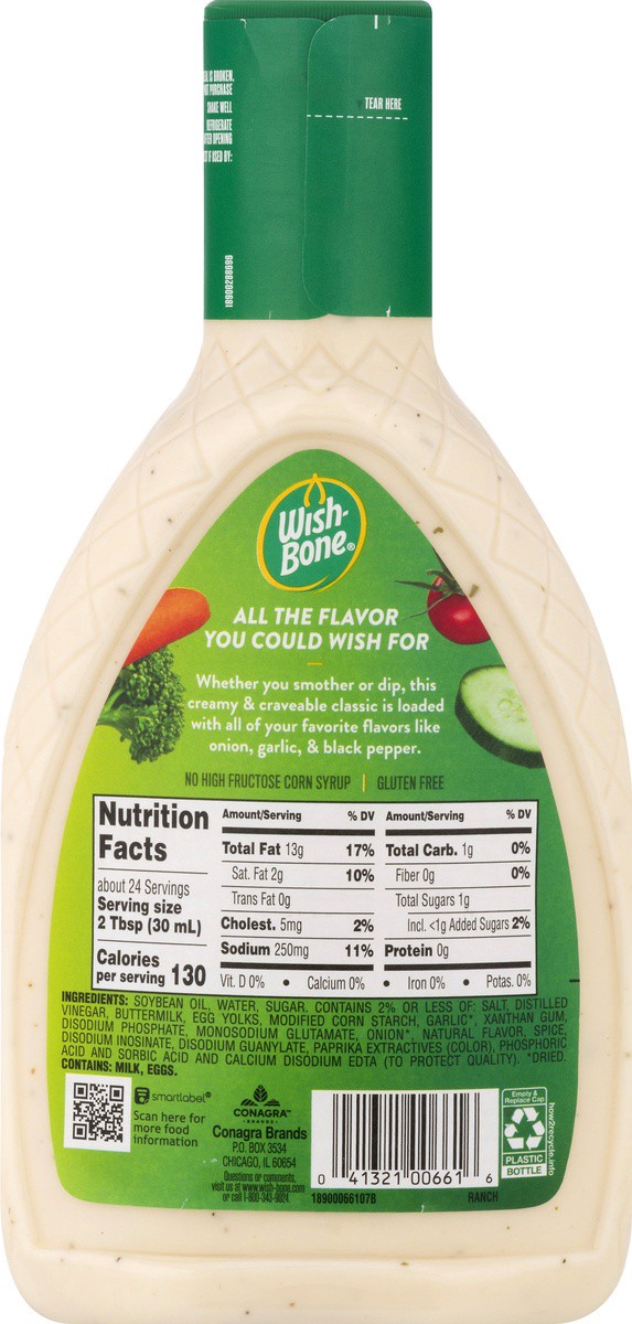 slide 5 of 9, Wish-Bone Ranch Salad Dressing, 24 fl. oz., 24 fl oz
