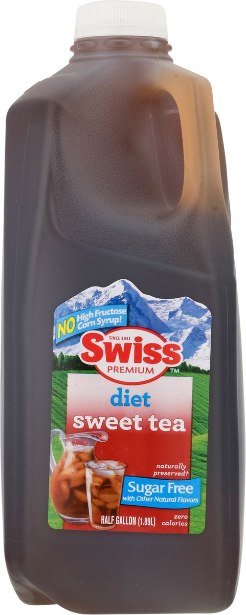 slide 10 of 13, Swiss Premium Sugar Free Diet Sweet Tea - 1/2 gal, 1/2 gal