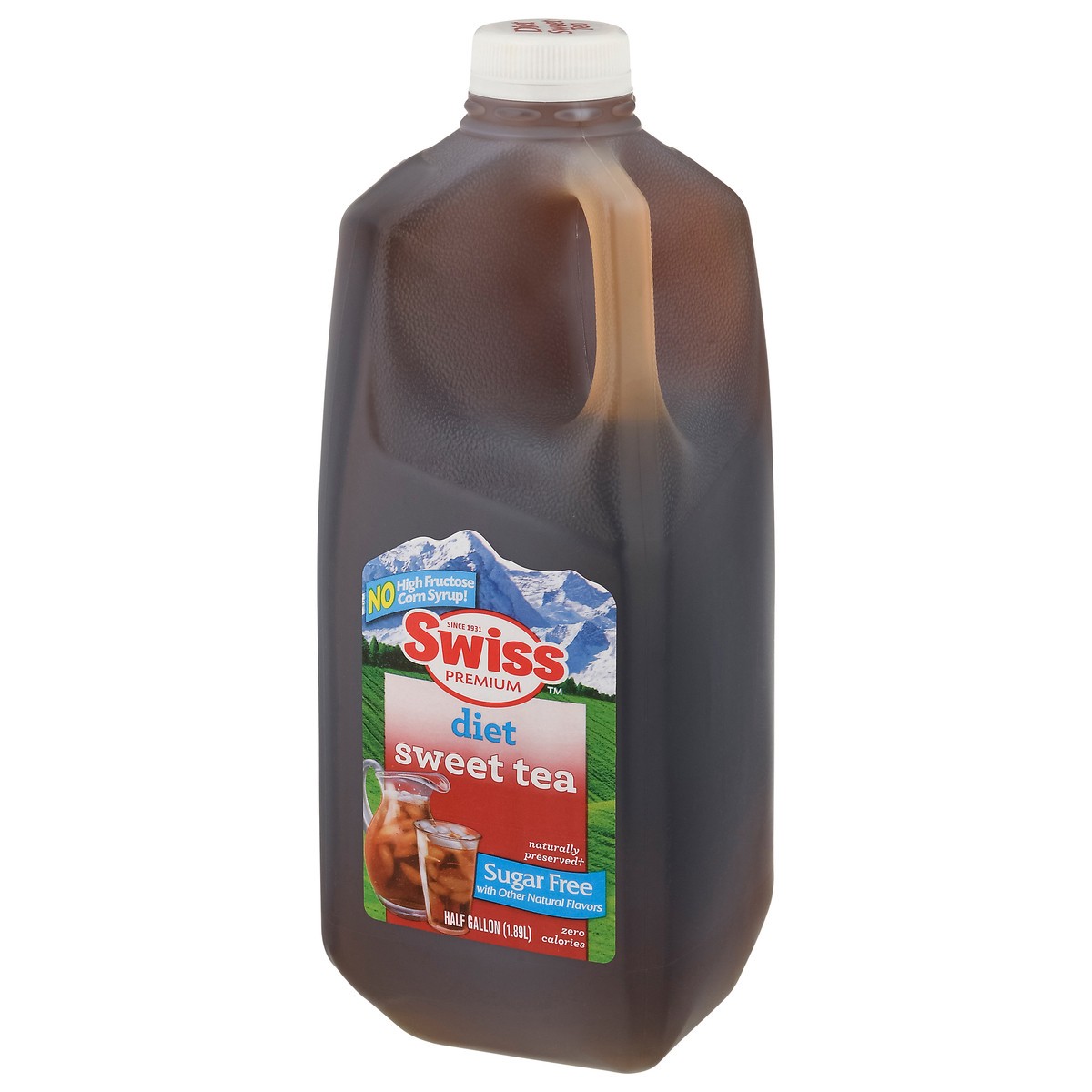 slide 2 of 13, Swiss Premium Sugar Free Diet Sweet Tea - 1/2 gal, 1/2 gal