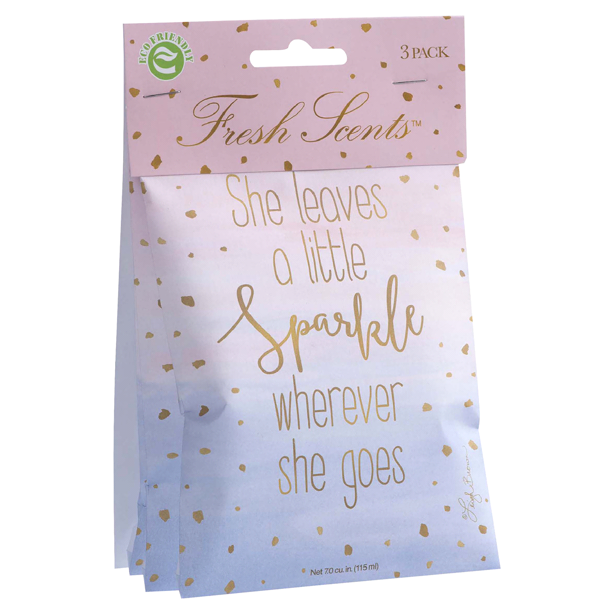 slide 1 of 1, Fresh Scents A Little Sparkle Scented Sachet, 3 ct
