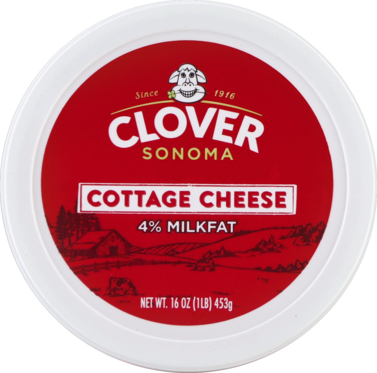 slide 3 of 3, Clover Cottage Cheese 16 oz, 16 oz