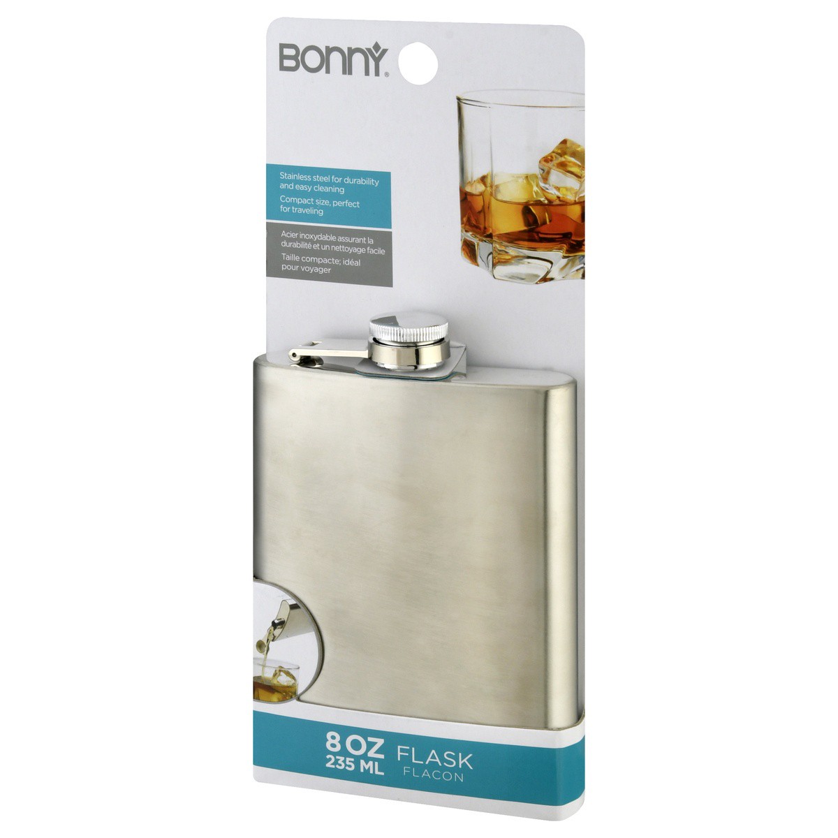 slide 3 of 9, Bonny 8 Ounce Flask 1 ea, 1 ea