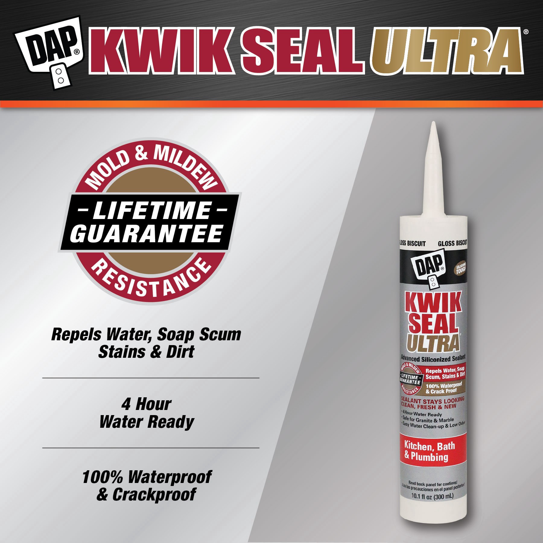 slide 5 of 6, Kwikseal Ultra Bis10.1Oz, 1 ct