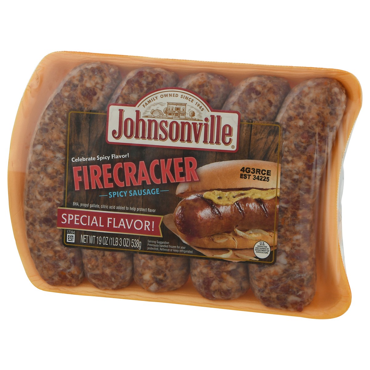 slide 5 of 9, Johnsonville Spicy Firecracker Sausage 19 oz, 19 oz