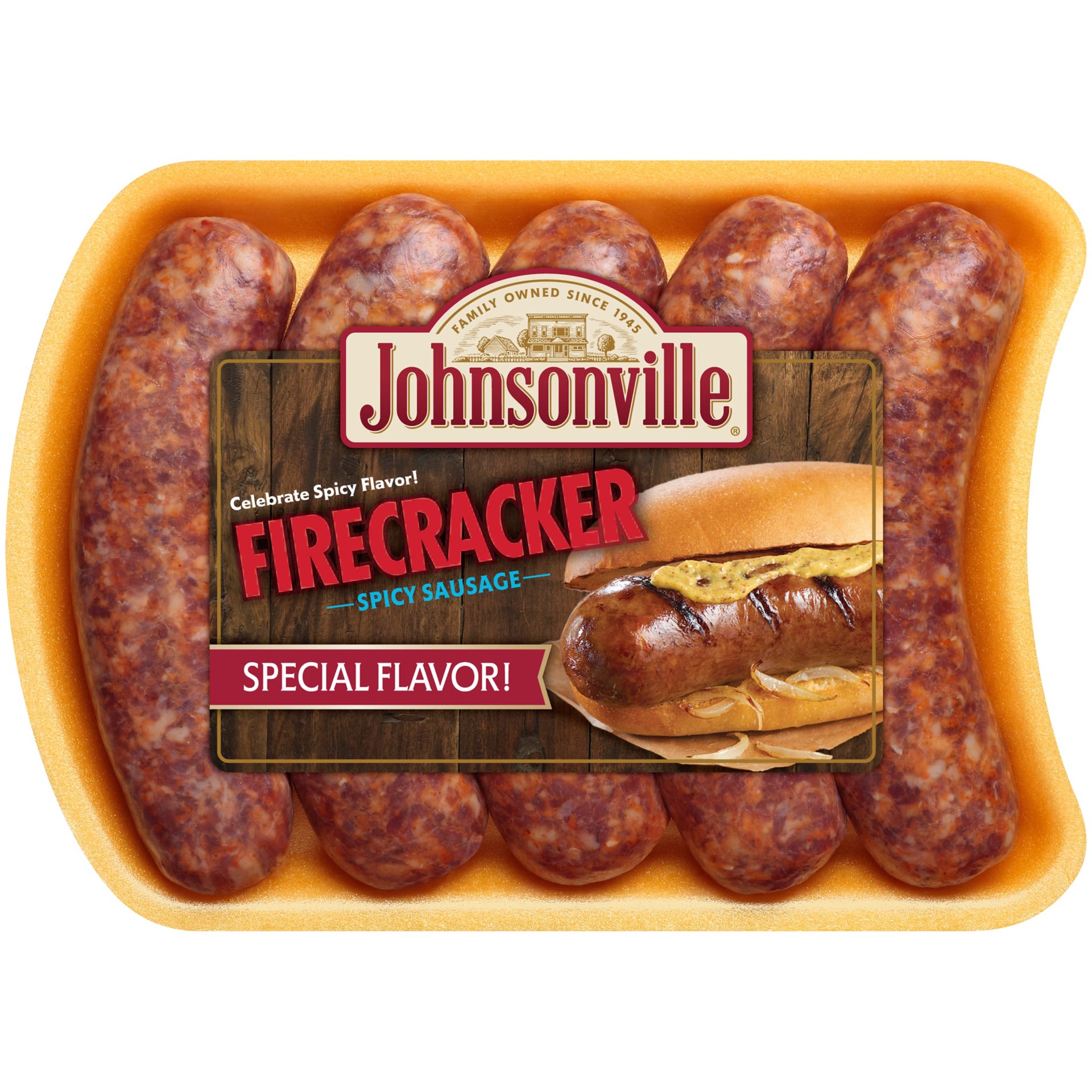 slide 1 of 9, Johnsonville Firecracker Spicy Sausage, 5 Count, 19 oz, 19 oz