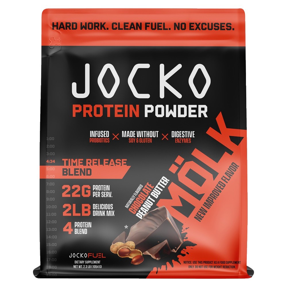slide 2 of 2, Jocko Molk Protein Powder - Chocolate Peanut Butter, 2.3 lb
