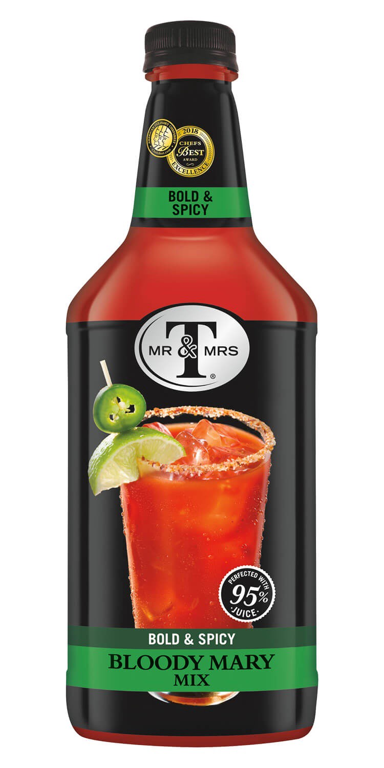 slide 1 of 1, Mr & Mrs T Bloody Mary Mix, Bold and Spicy - 64 oz, 1.75 liter