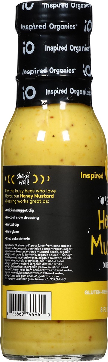slide 13 of 13, Inspired Organics Organic Honey Mustard Dressing 8 fl oz, 8 fl oz
