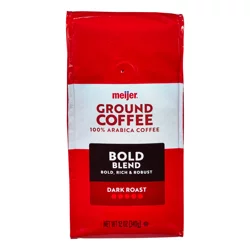 Meijer French Dark Roast Ground Coffee, 12 Oz