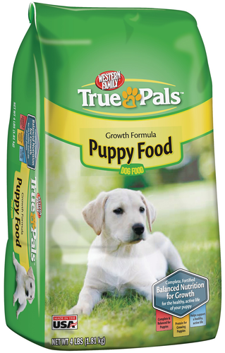 slide 1 of 1, Western Family True Pals Puppy Food, 4 lb