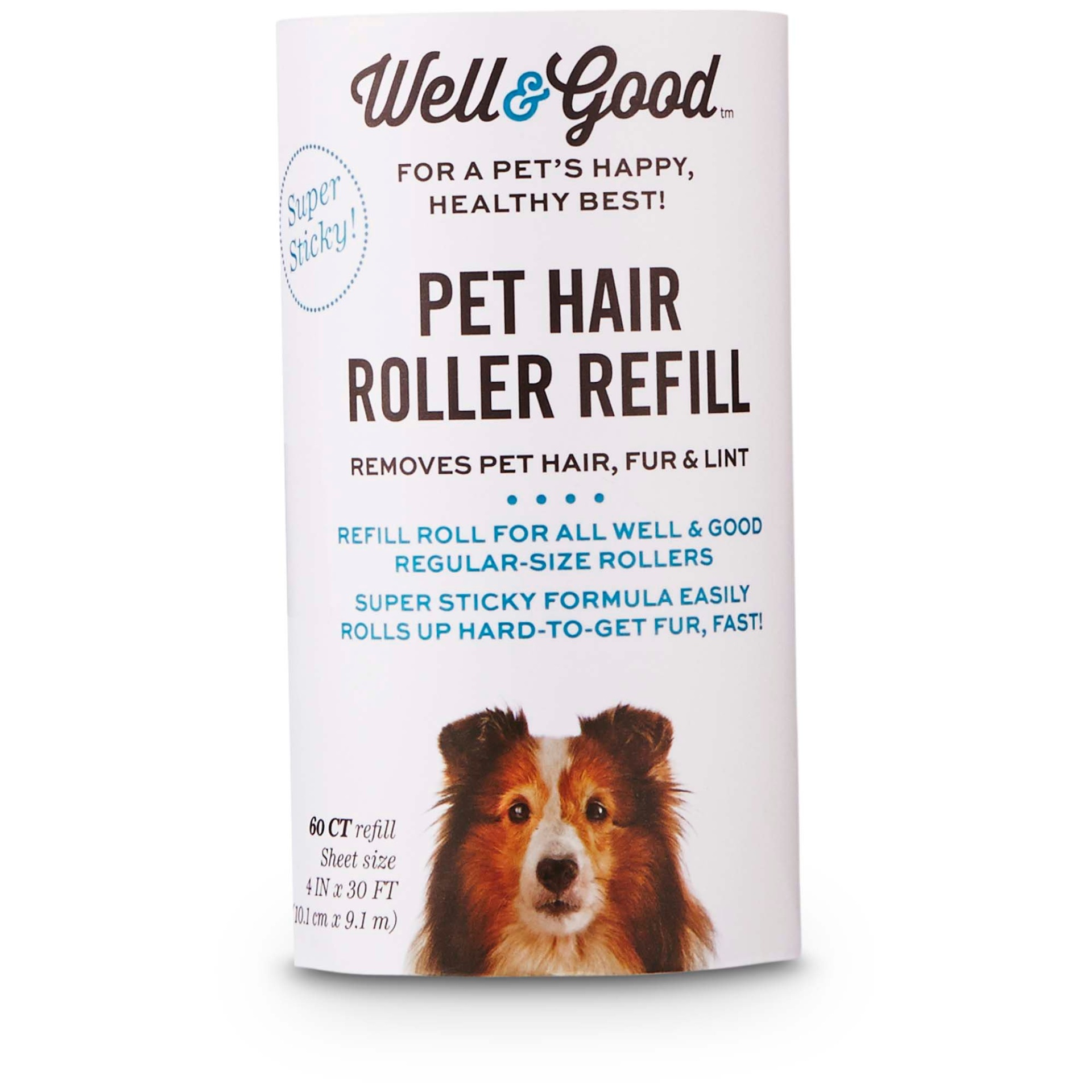 slide 1 of 1, Well & Good Regular-Size Pet Hair Roller Refill, 1 ct