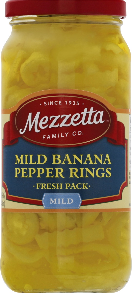slide 9 of 11, Mezzetta Mild Banana Pepper Rings, 16 oz