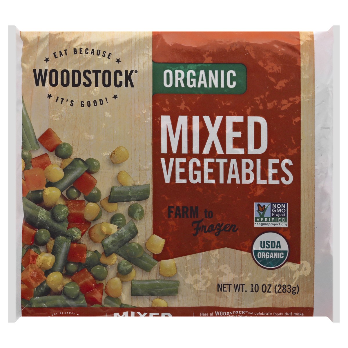 slide 13 of 13, Woodstock Organic Mixed Vegetables 10 oz, 10 oz