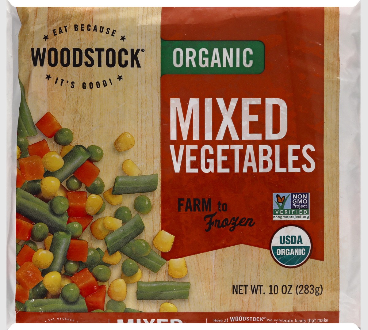 slide 3 of 13, Woodstock Organic Mixed Vegetables 10 oz, 10 oz