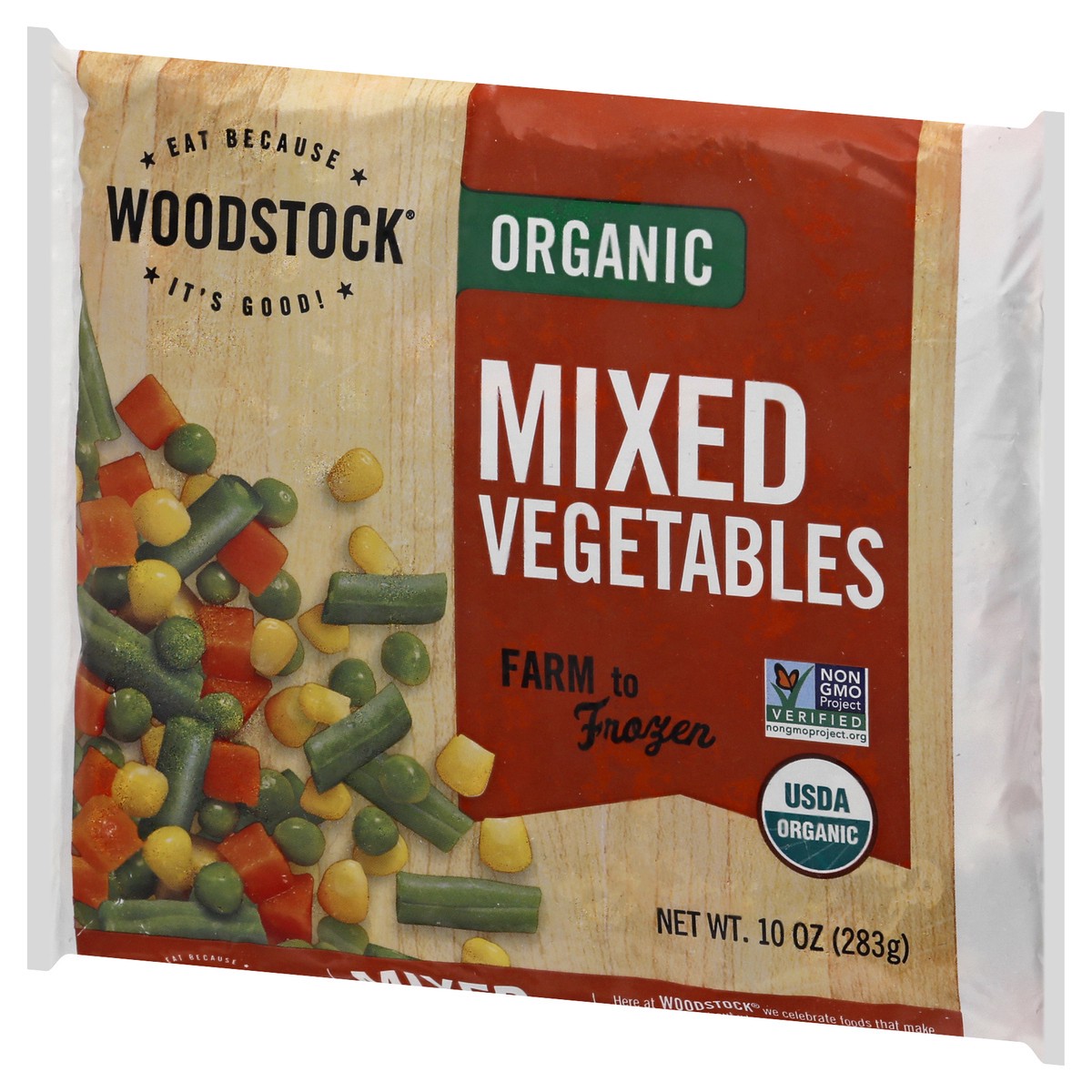 slide 8 of 13, Woodstock Organic Mixed Vegetables 10 oz, 10 oz