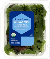Know & Love Organic 50/50 Spring Mix