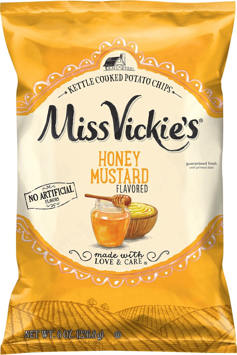 slide 4 of 8, Miss Vickie's Kettle Cooked Potato Chips Honey Mustard Flavored 8 Oz, 8 oz