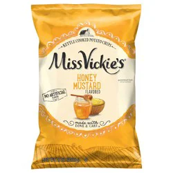 Miss Vickie''s Kettle Cooked Potato Chips Honey Mustard Flavored 8 Oz