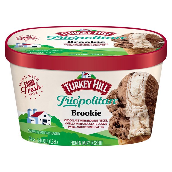 slide 1 of 1, Turkey Hill Trio'politan Brookie, 1.44 qt