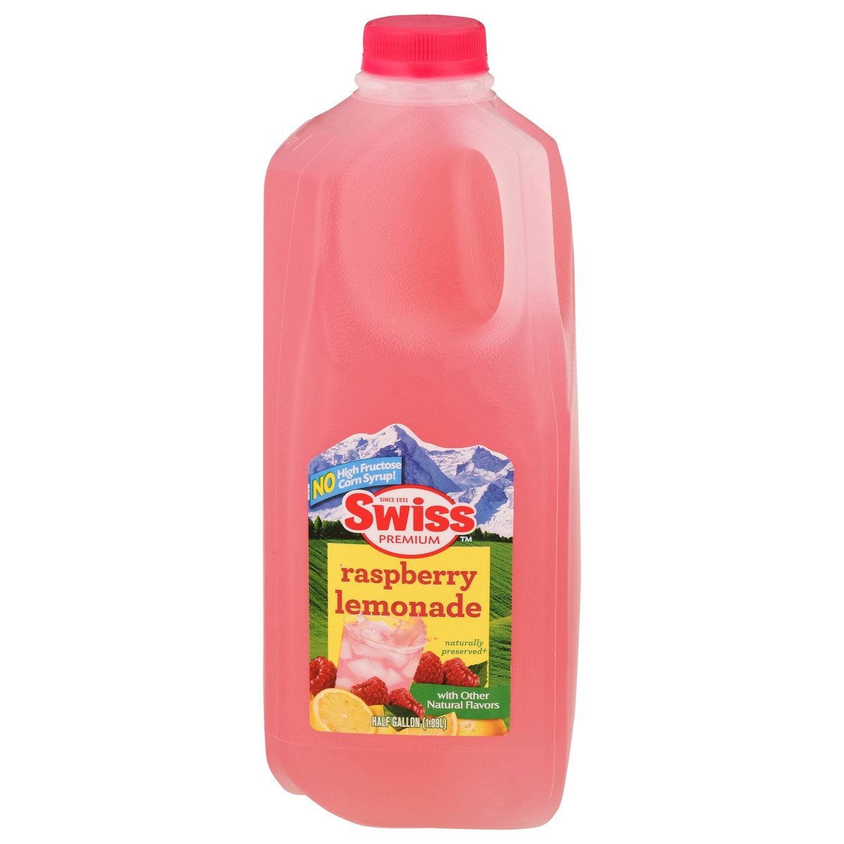 slide 1 of 13, Swiss Premium Raspberry Lemonade - 1/2 gal, 1/2 gal