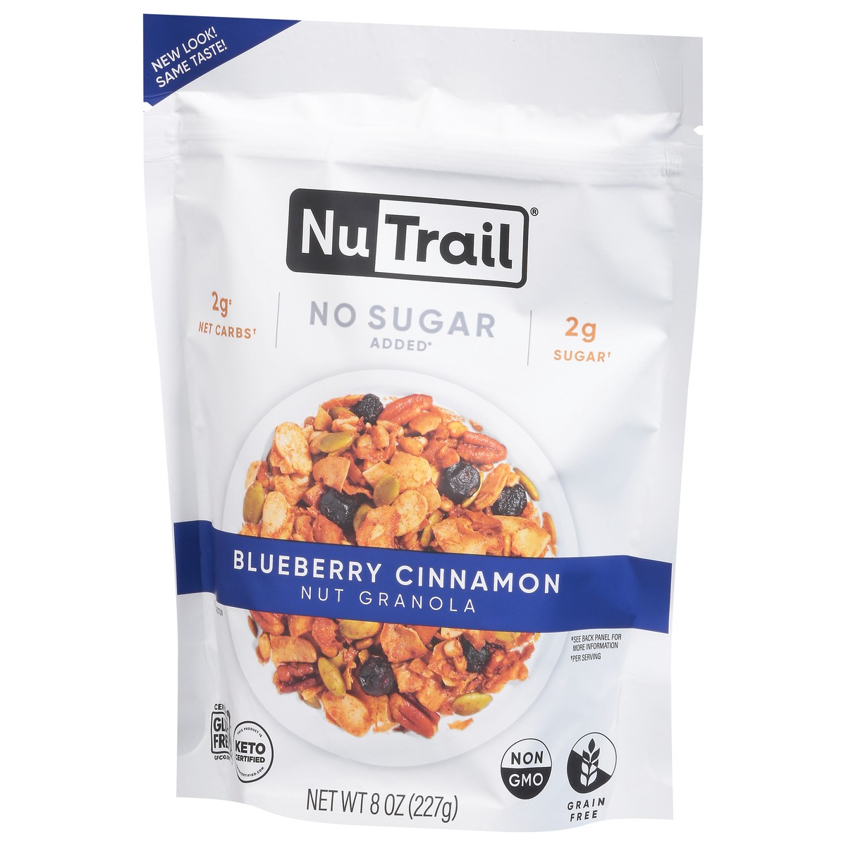 slide 13 of 13, NuTrail No Sugar Added Blueberry Cinnamon Nut Granola 8 oz, 1 ct